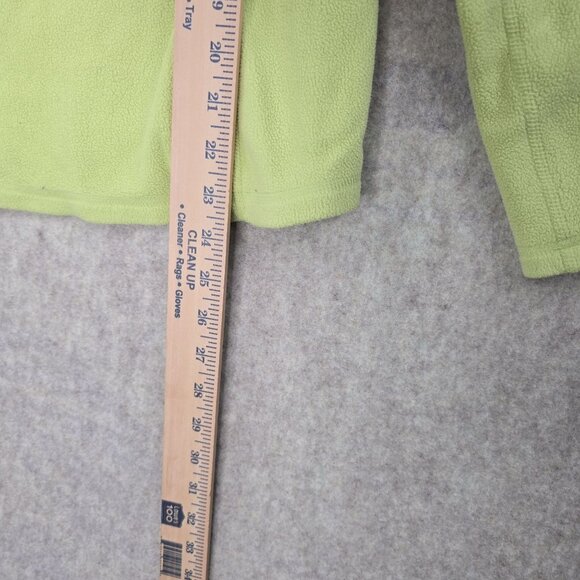 The North Face Polartec Womens Lime Green Fleece Pullover Size Small Polyester - Picture 6 of 7
